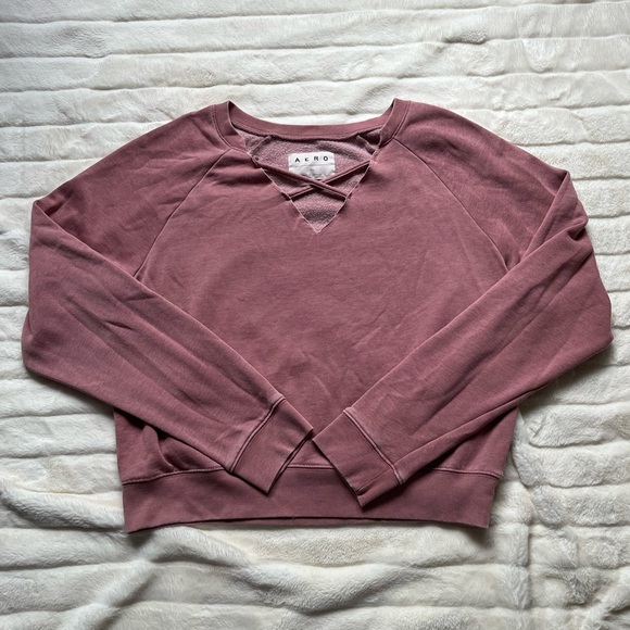 Aeropostale Tops - Aeropostale Criss Cross Crewneck Sweatshirt